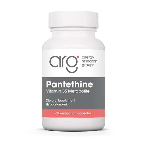 [BRSWIYIPAQBGAYLC] ARG Pantethine - 660 mg Vitamin B5 Metabolite - Supports Carbohydrate, Lipid & Amino Acid Metabolism - Hypoallergenic - 30 Servings - 60 Capsules