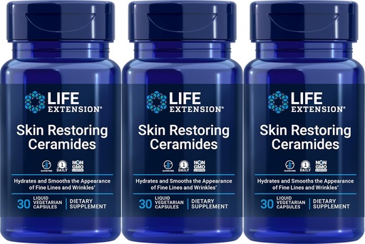 [BRSWK2QGCQBRCET2] Life Skin Skin Spire Ceramides, 30 Vegetarisan Capules (Pack of 3)