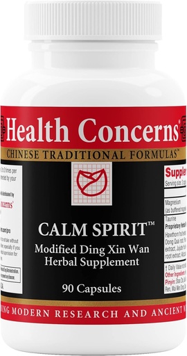 [BRSW2FL4BMBGMYAY] Health Concerns cool Spirit - Stress Relief supplement for Men " Women - Herbal cooling Support - Eases Tension " Nervousness - Magnesium, Hawthorn, Chinese Peony " Taurine - 90 Capsules
