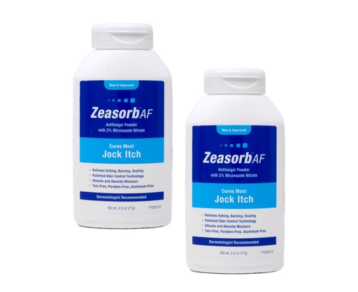 [BRSWIYAAC56BUHQ7] Zeasorb-AF Super Absorbent Treatment Powder for Jock Itch 2.5 Ounce (Pack of 2)