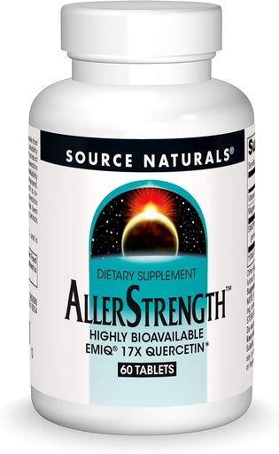 [BRSWKHY3CUBBUFLX] Source Naturals AllerStrength Fast-Acting Seasonal Immune Support - Highly Bioavailable Quercetin* - 60 Tablets