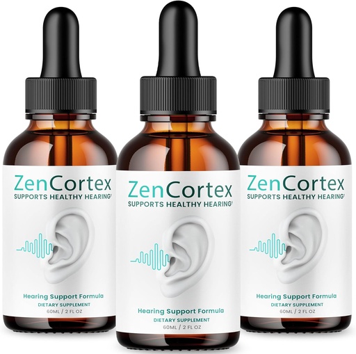 [BRSRAHD2OIOWEAAZ] (3 Pack) Zencortex para alívio do zumbido - Fórmula Oficial - Zencortex Drops para orelhas, Zen Cortex 24 Tinnitus Drops Liquid Supplement Reviews, Zen Cortex Hearing Support Formula, Zencortex Oral (4 onças)