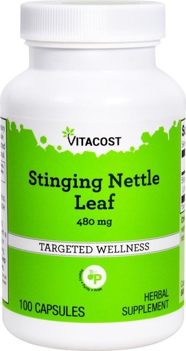 [BRSWIZT7BIBAMDDG] Vitacost Stinging Nettle Leaf -- 480 mg - 100 Capsules