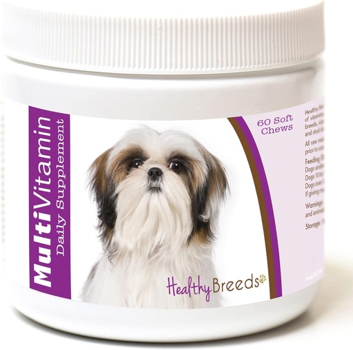 [BRSWKGI4PMGAGFY7] Zdravé plemeno Shih Tzu Multi-vitamín mäkké Chews 60 Počet