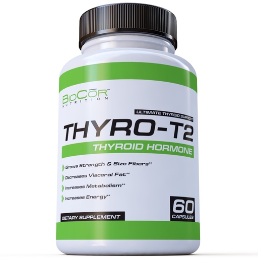 [BRSWKGDQOR4GOHLA] Thyro-T2 Thyroid Hormone Fat Burner Supplement - Boost Metabolism and Lose Weight (60 Capsules - 1 Month Supply)