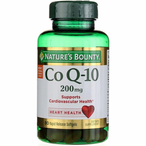 [BRSWIZQRPMBGO2D4] Nature's Bounty CoQ10 200 mg Q-Sorb Softgels, 80 ct