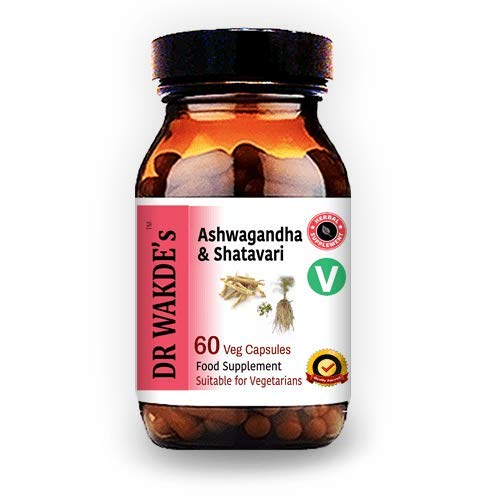 [BRSWIEIKOBYBKYL4] DR WAKDE's Ashwagandha & Shatavari Capsules (60 Veg Caps, Rejuvenating Herbs, Energy Support, Ayurvedic Supplement, Vegan, Herbal, All Natural, Made in UK)