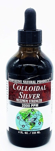 [BRSWYHT4CIOWG3D3] Colloidal Silver 2000 PPM, 4 oz, Liquid