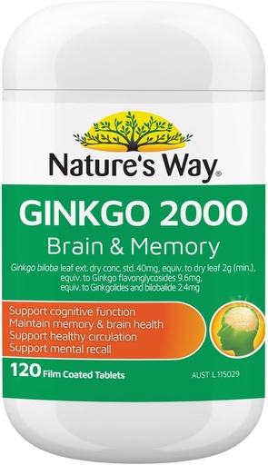 [BRSWIEY3OUBBSHLA] Caminho da Natureza Ginkgo Biloba 2000MG 100+20 Comprimidos