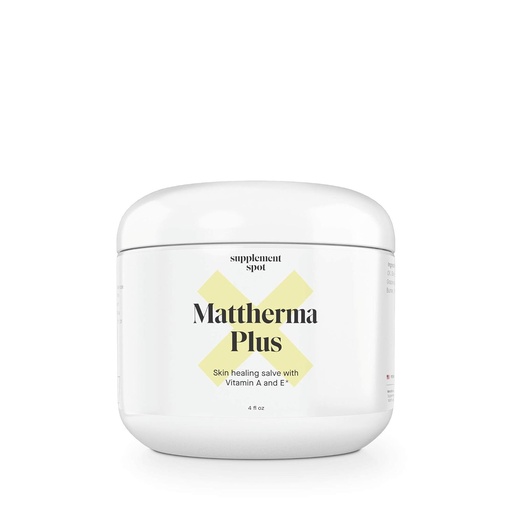 [BRSWIGYACAMGMCD2] Mattherma Plus Skin Healing Ointment (4 Fl Oz.) - Soothing Salve for Cracked Skin w/Vitamin E & A – All-Purpose Moisture Barrier Ointment to Nourish & Support Natural Healing Process of Body