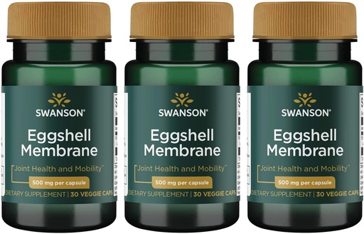 [BRSWGFD3BB5REF3O] Swanson Eggshell Membrane 500 mg 30 Veg Caps (3 Pack)
