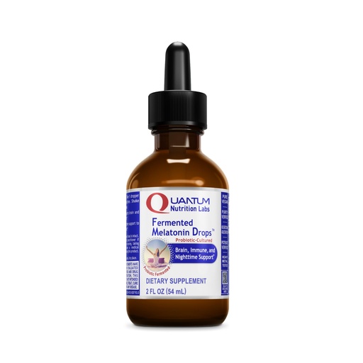 [BRSWKH32O4JQCE3B] Quantum Nutrition Labs Fermented Melatonin Drops - Melatonin Liquid for Adults, Sleep Support, Made with Organic Ingredients, Vegan Friendly - 2 Fl Oz (54 Servings)