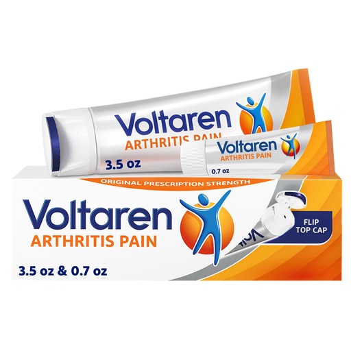 [BRSWYZQTBV7AAD33] Voltaren Arthritis Pain Gel for Powerful Topical Arthritis Pain Relief with Diclofenac - NEW Easy Open Cap - 100 g Tube And 20 g Travel Size Tube