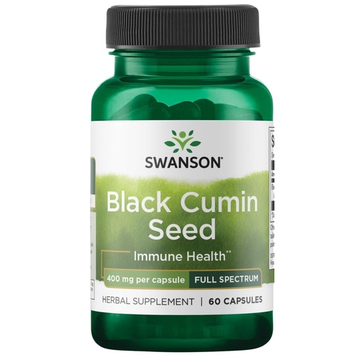 [BRSWIZTRA4DGIE3A] Swanson Full Spectrum Black Cumin Seed 400 Milligrams 60 Capsules