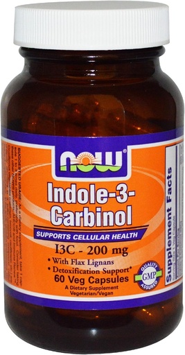 [BRSWIZLRCR6QAADK] Ahora Comidas Indole-3-Carbinol 200 mg-60 Vegi Caps