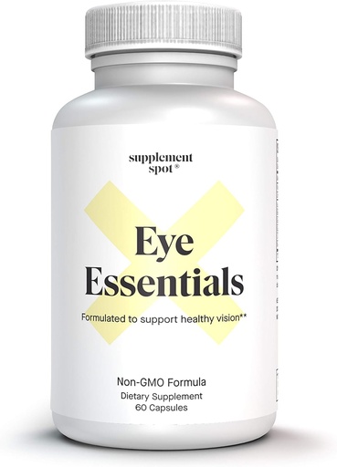 [BRSRMCT5BUFG2CYV] Eye Essentials for Adults – Vitamins & Multi Minerals Supplement w/Vitamin A, Bilberry Extract, Zinc & Antioxidants for Eye Health (60 Caps.)
