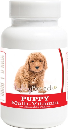 [BRSWGFA3OV6WYDI7] Healthy Breeds Goldendoodle Puppy Dog Multivitamin Tablet 60 Count