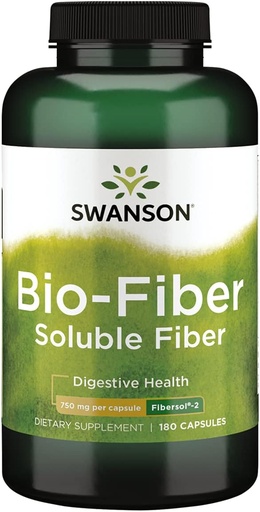 [BRSWIZT6AADQ43TO] Swanson Bio-Fiber- 750 Milligrams 180 Capsules