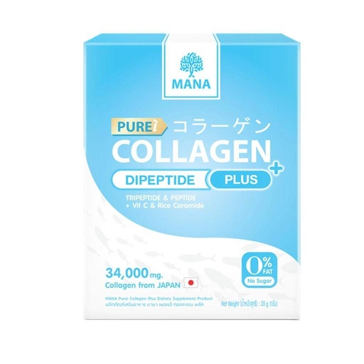 [BRSWYZQ5BYAQAAI2] MANA Pure Collagen Plus 35g.Collagen powder, soluble in drinking water, helps reduce wrinkles on the face. That will help the skin to look bouncy, firm, white and clear, with aura
