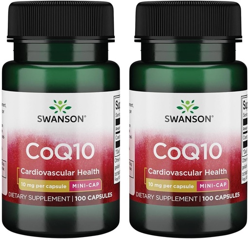 [BRSWGFD3B4PG2CIV] Swanson Coq10 - 小型Cap 10 mg 100 Caps(2包)