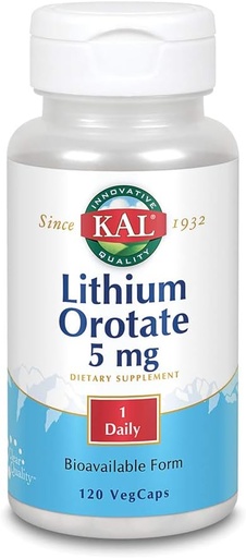 [BRSWYYALPIHRYEQ3] Lithium Orotate Kal 120 VCaps