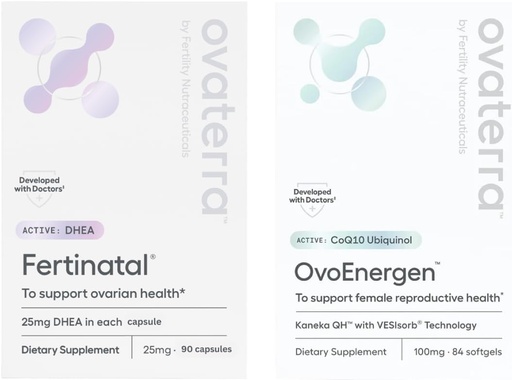 [BRSRAAD2AAIRGFAZ] Egg Health Power Pack za ženske za plodnost Suppport & Egg Heatlh s Kaneko QH, VESIsorb® tehnologijo, Ubikinol & Micronized DHEA 90 - 25 mg Kapsule & 84 - 100mg kapsul softgel 28 dnevna dobava