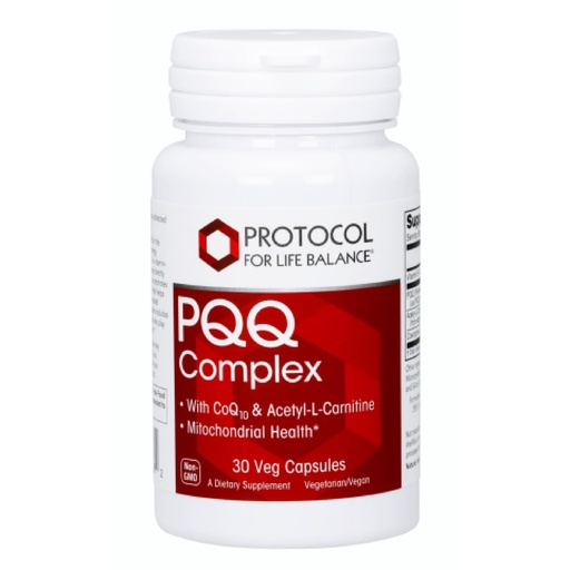 [BRSWIHIFOIDAA2A5] PROTOCOL FOR LIFE BALANCE PQQ Complex - Mitochondrial Health - with CoQ10 & L Carnitine - B Vitamin - Supplement for Energy - 30 Veg Caps