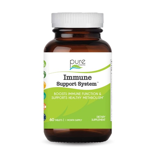 [BRSWIYQODIARAALO] Pure Essence Immune Cellular Support System with Maitake, Reishi, Shitake Mushroom, Spirulina, Colostrum, Fucoidan and More - 60 Tablets