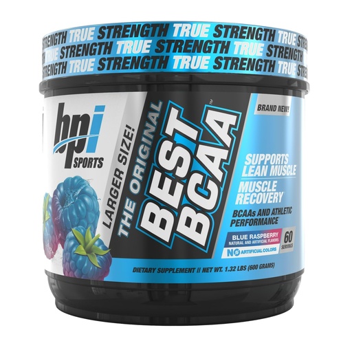 [BRSWGZ36OUDQMC3K] BPI Sports Best BCAA - BCAA Powder - Branched Chain Amino Acids - Muscle Recovery - Muscle Protein Synthesis - Improved Performance – Hydration – Blue Raspberry - 60 Servings - 21.12 Oz