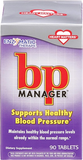 [BRSWIYABDIAWOCTC] Enzymatic Therapy - Bp Manager, 90 tablets [Health and Beauty]