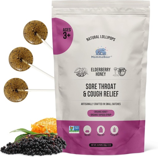 [BRSRMFL2PMPBUETL] MamaBarar Sore Natural Lolliapops, de l'Earry Elderberberberry, els nois de la mel toven Loilliapops, prosto els nens Lollii, Sense Africana Additius EMAIL OF TRANSLATORS