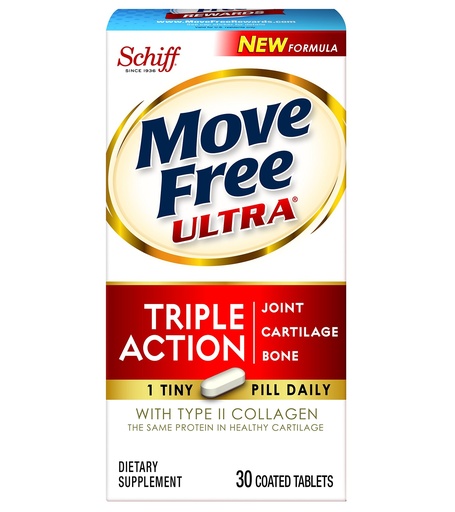 [BRSWKZT7PIMAYCT6] Move Free Ultra Triple Action, 30 tablets - Joint Health Supplement with Type II Collagen, Boron and HA