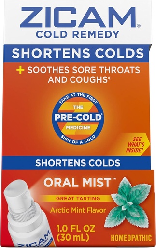 [BRSWIYITDJ6ACET6] Zicam Cold Remedy Zinc Arctic Mint Oral Mist, 1 Ounce