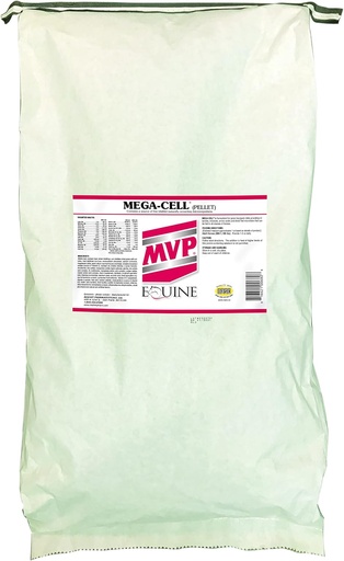 [BRSWIEL3CYCQAYA7] Mega-Cell (50lb zak) Balanced Vitamine & Mineraal Ondersteuning voor Paarden