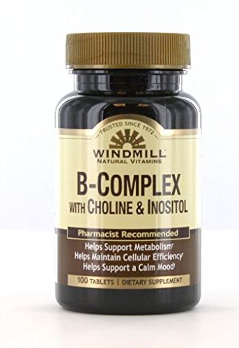 [BRSWIZQCBIBRYELM] Windmill B-Complex with Choline and Inositol Tabs 100'S Windmill