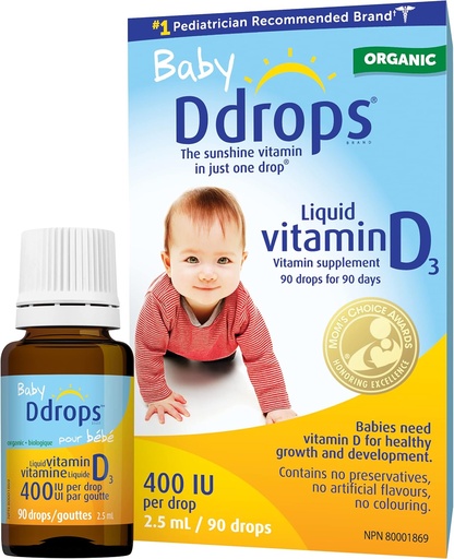 [BRSWIEIGCEDRYET2] D lašai kūdikių skystas vitaminas D (90 lašai)