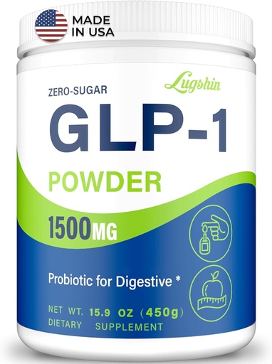 [BRSRAFICCIIB42DH] GLP-1 Supplement, GLP1 Supplements Women Naturally Gut GLP 1 Powder 1500MG Boosting Prebiotic Mix med Akkermansia Muciniphila Probiotic & High Fiber för Digestion, Energy, Overall Health, No Fillers