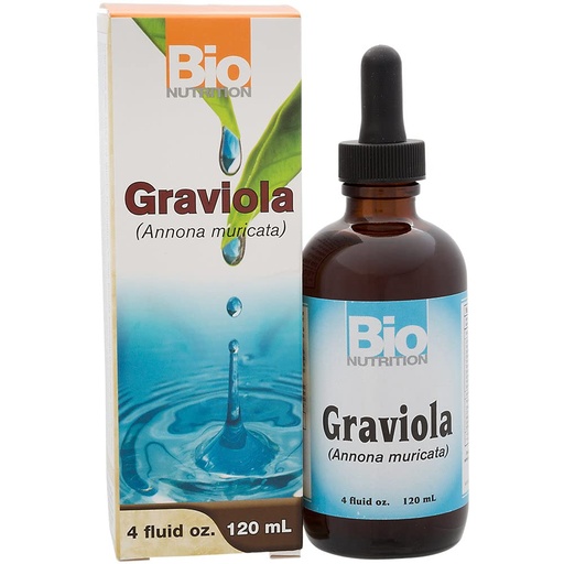[BRSWKZD3AADAIAI7] Bio Nutrition Graviola Liquid Extract 4 Fluid Ounce | Soursop Herbal Supplement | Vegetarian Formula
