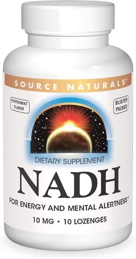 [BRSWIYQ3OEGWG2DY] Source Naturals NADH 10mg, Boost Energy and Mental Alertness - 10 Tablets