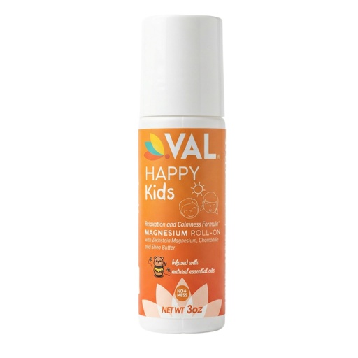 [BRSW2H36BMJWYELU] VAL Magnesium Roll-On for Kids | Gentle Zechstein Magnesium Chloride | Relaxation for Daytime & Bedtime | Calm & Mood Support | with Chamomile, Shea Butter & Essential Oils | USA Made | 3oz