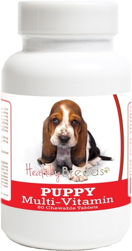 [BRSWGFA2CEMGE3D5] Zdravé plemeno Baset Hound Puppy Dog Multivitamín Tableta 60 Počet