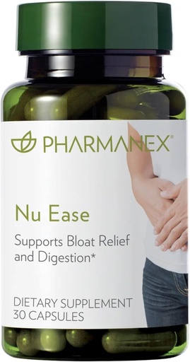 [BRSROBAEOADWYFY2] Nu Skin - Nu Ease Digestive Supplement | Bloating Relief, Dietary Supplement | Natural Plant Extracts, Non-Laxative | Antioksi Supplement, Gut Support | Supplement for Women (30 Capsules)