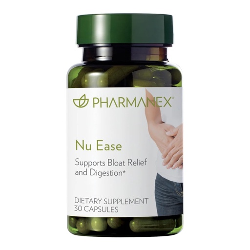 [BRSROBAEOADWYFY2] Nu Skin - Nu Ease Digestive Supplement | Bloating Relief, Dietary Supplement | Natural Plant Extracts, Non-Laxative | Antioxidant Supplement, Gut Support | Supplement for Women (30 Capsules)