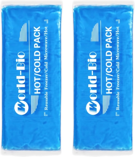 [BRSRMCA3BN6AO232] Gel Soft Flexible Ice Packs for Injuries Reusable, 2Pack-12" X 4.7", Freezer Cold Pack, Hot Cold Compress Cooling Gel Pad for Neck, Ankle, Knee, Leg, Shoulder, Elbow, Wrist, Feet Injury Pain Relief