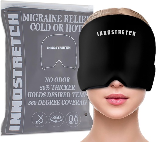 [BRSRMZQPOYFGECL2] Headache and Migraine Relief Cap Ice Hats for Migraines to Reduce Intensity of Migraines Migraine Head Wrap and Migraine Relief Mask Headache Wrap Used for Head Cooling Wrap Migraine Mask