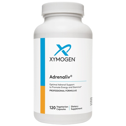 [BRSRMGQTC5YAYCI2] XYMOGEN Adrenaliv - Adrenal Support Supplement* - Stress Response, Energy & Stamina Support* - Non-GMO, Gluten-Free, Dairy Free - 120 Capsules