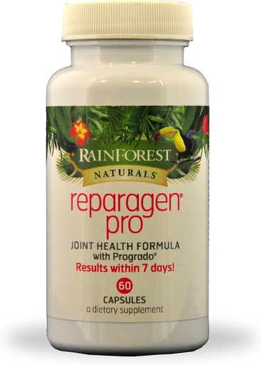 [BRSWKZDYCZ5QOYLU] Rainforest Nutritionals Inc. Reparagen Pro 60 Capsules Clinically Proven Fast Acting All Natural Joint Health Supplement