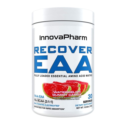 [BRSWYZQQCQFWCDLH] InnovaPharm Recover EAA Powder Watermelon Gummy Candy 19.5 Ounces