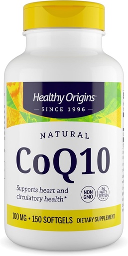 [BRSWIY35AEGQ4YIV] Jatorri osasuntsuak® CoQ10 100 mg - Ubiquinone Trans-Isomer Naturala - Yeast Fermented, Heart Health & Cellular Energy - Ez-GMO 150 Softgels