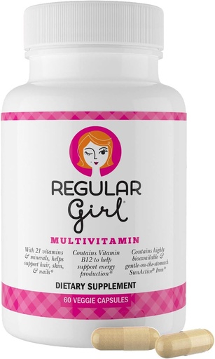 [BRSWYZL6AB7QGADK] Regular Girl, Women's Multivitamin, 60 Capsules
